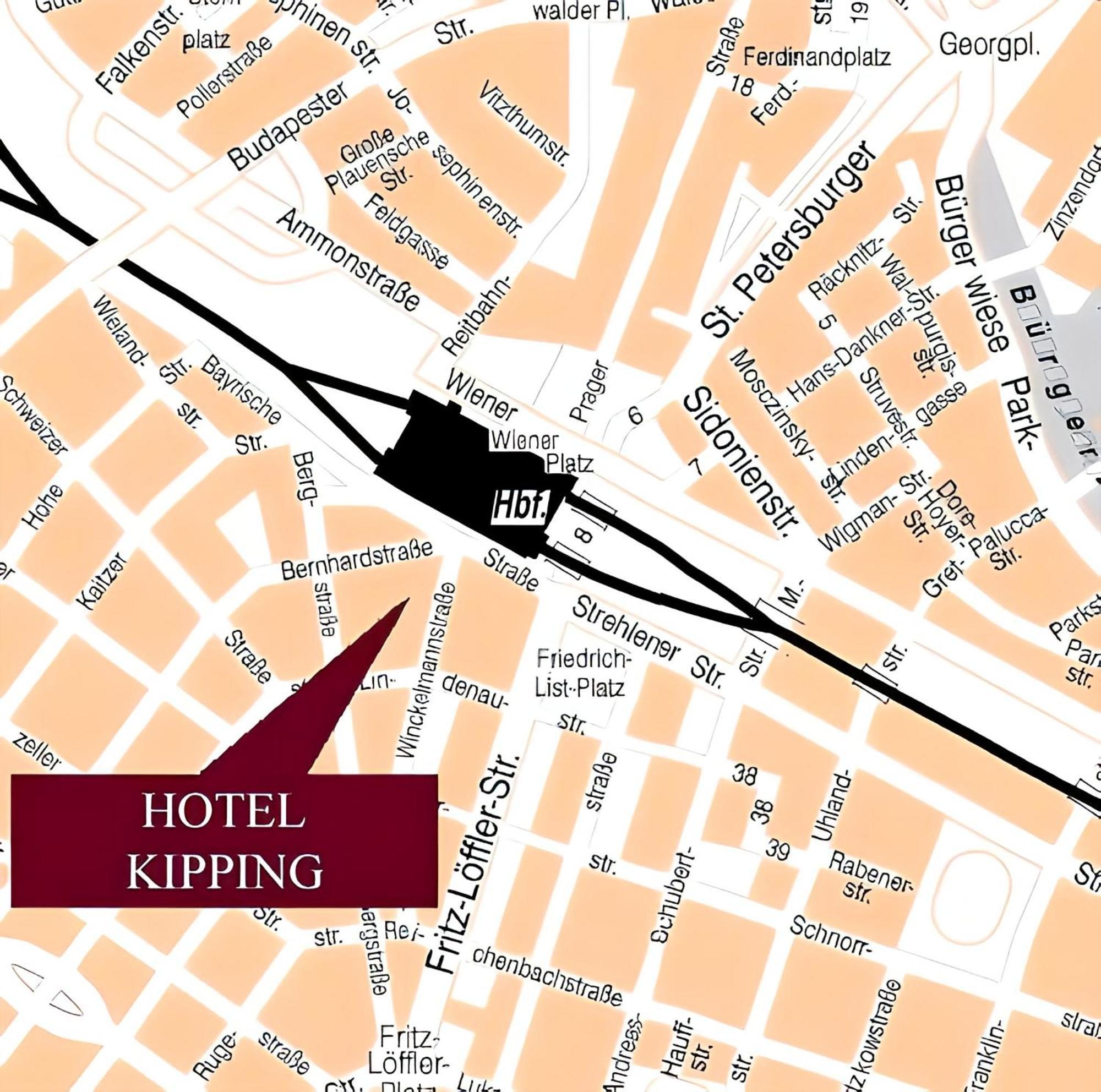 Hotel Villa Kipping Am Hauptbahnhof Dresden Dış mekan fotoğraf